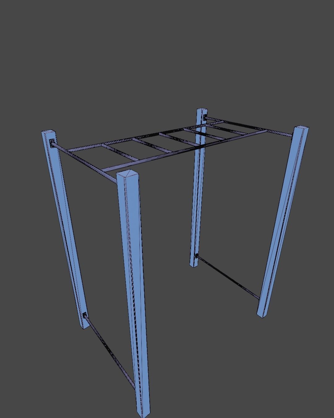 Street Workout Component01 Low-poly 3D model_9