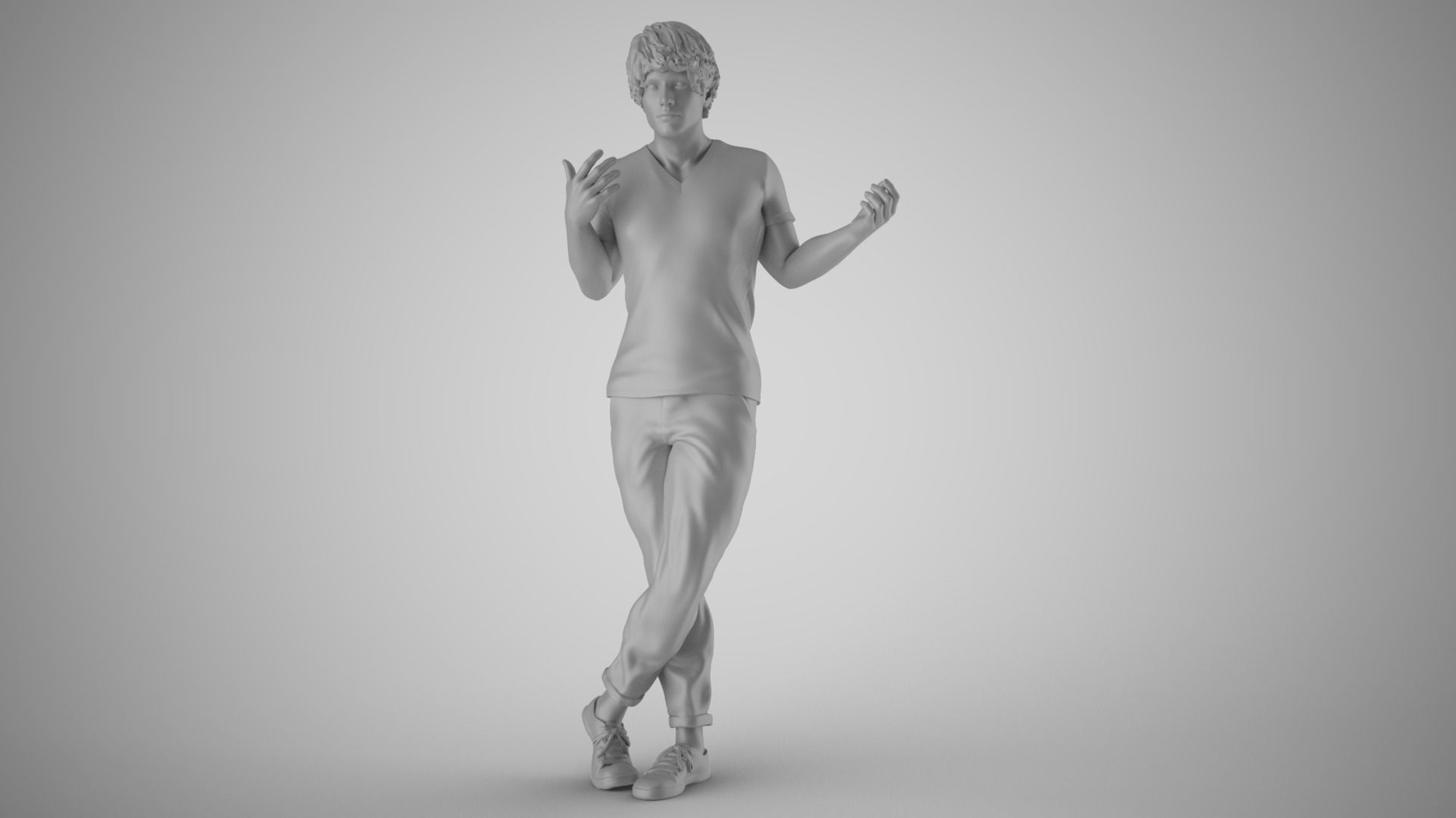 Expressive Man 3D print model_2