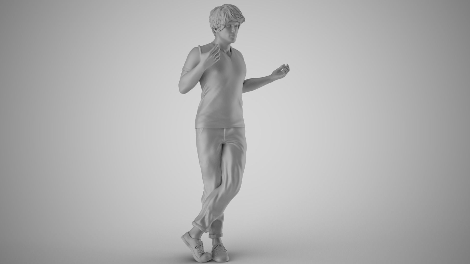 Expressive Man 3D print model_3