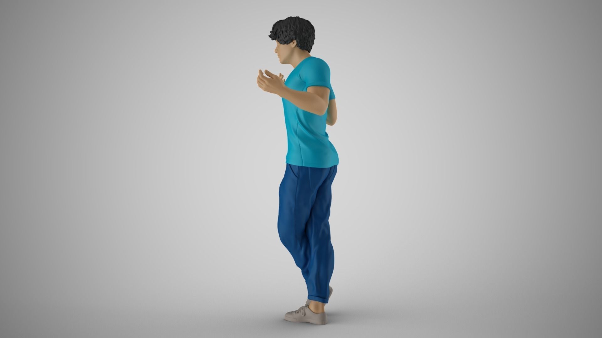 Expressive Man 3D print model_8