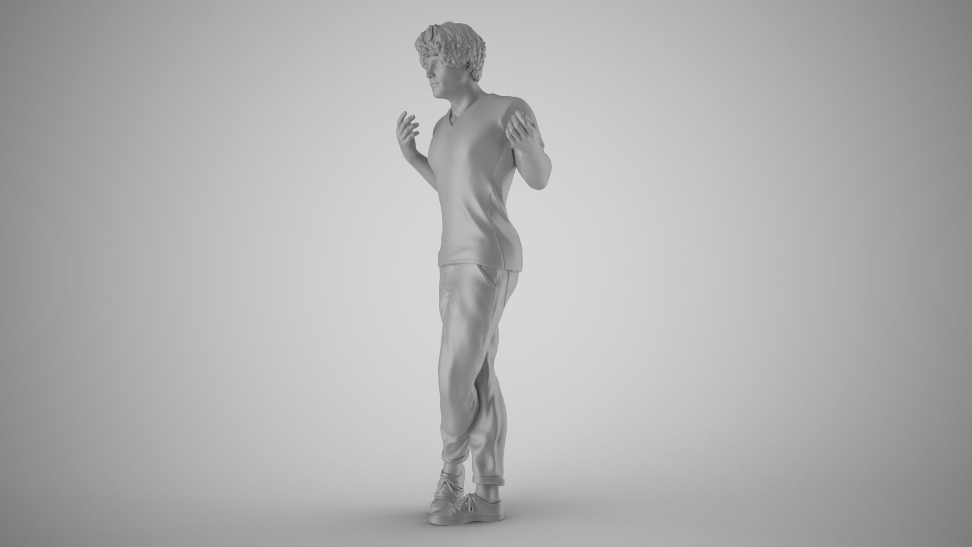 Expressive Man 3D print model_1