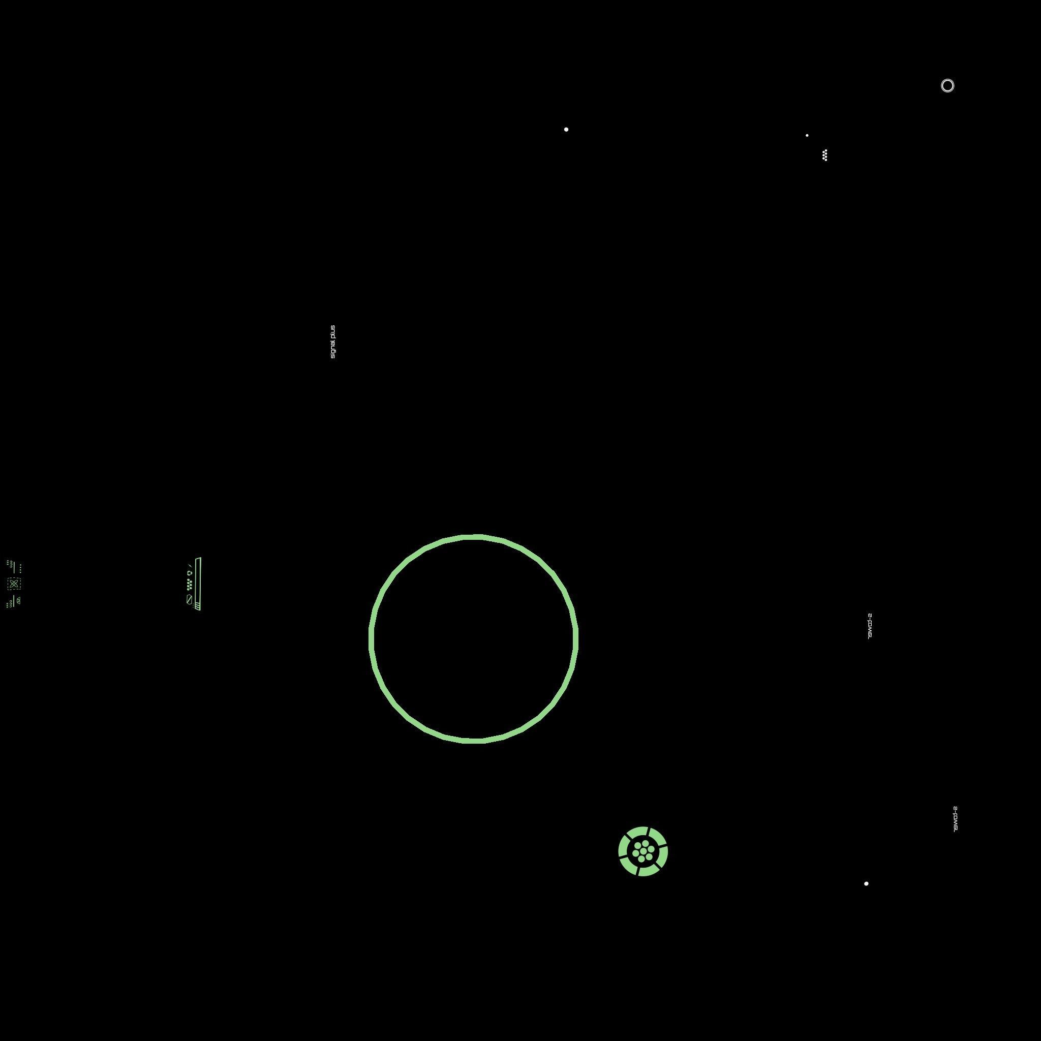 SciFi Antenna Tower A06 Green - Sci Fi Exterior Design Low-poly 3D model_21