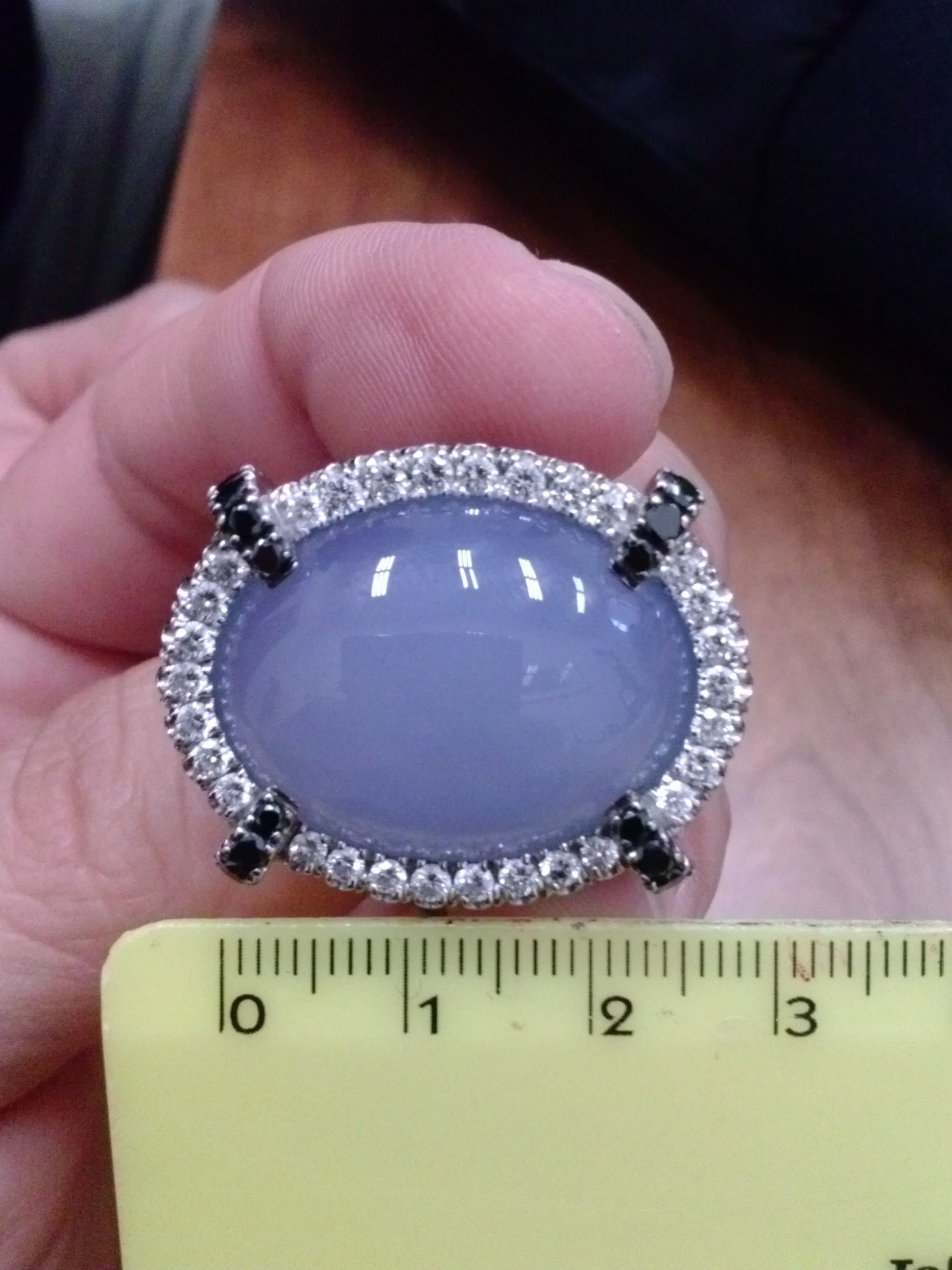 YD127 chalcedony and diamond ring 3D print model_9