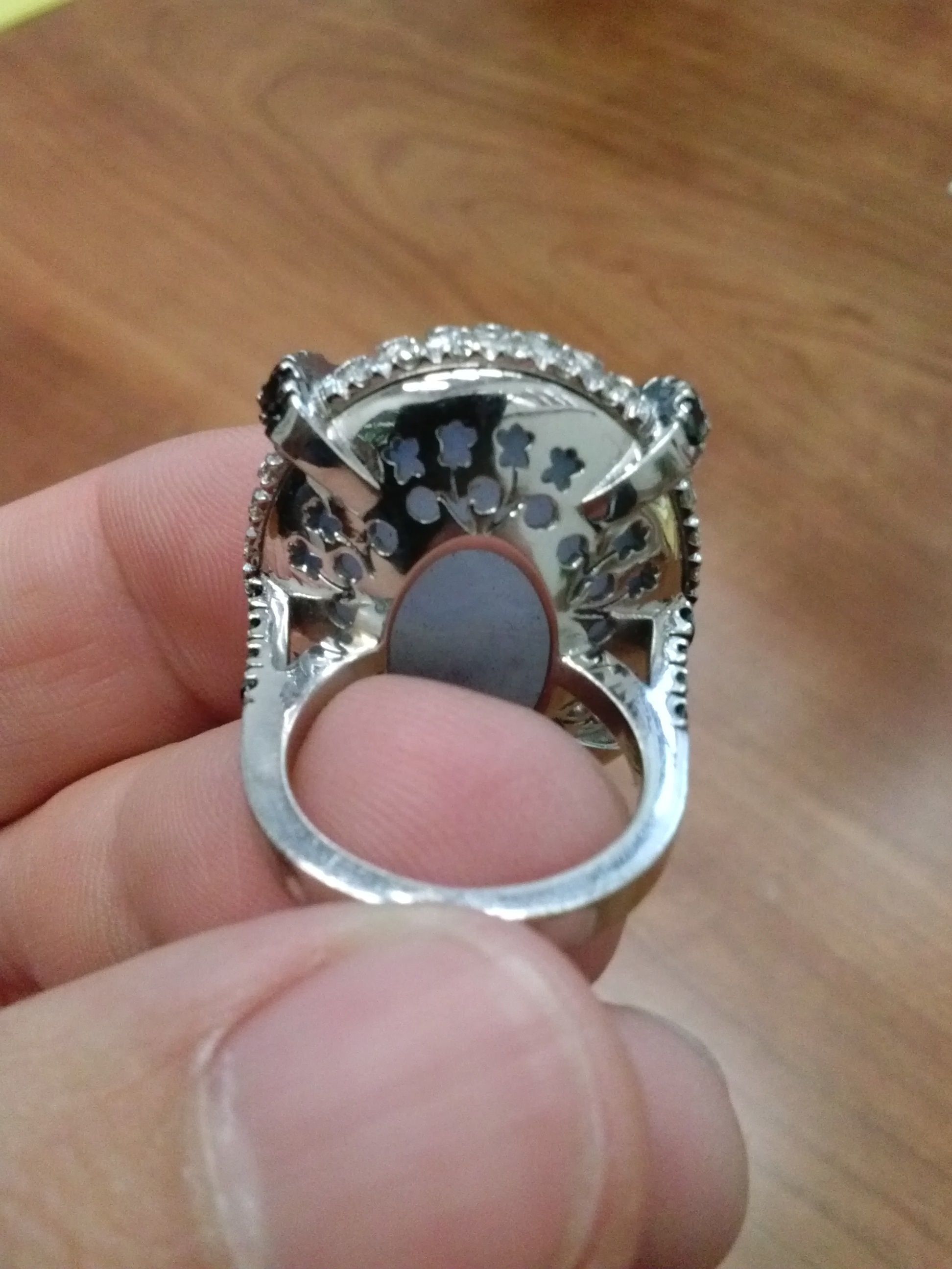 YD127 chalcedony and diamond ring 3D print model_11