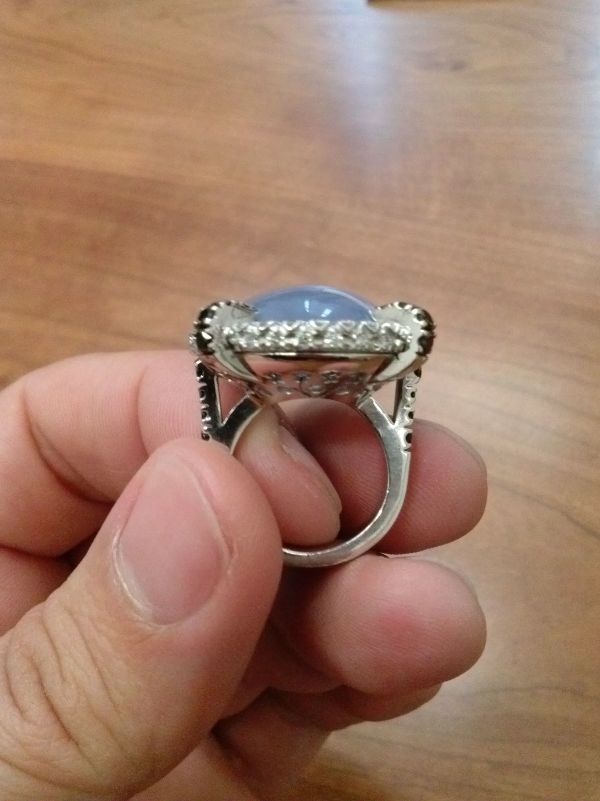 YD127 chalcedony and diamond ring 3D print model_4