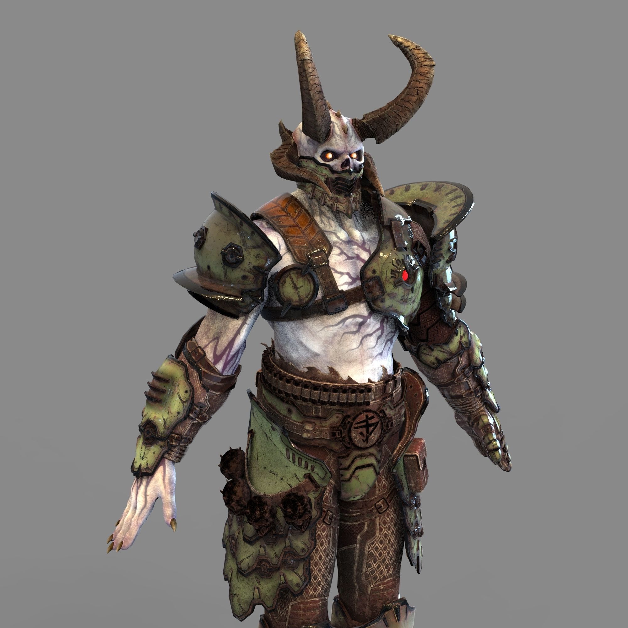 Doom Eternal Marauder Full Body Wearable Armor with Head 3D print model_56