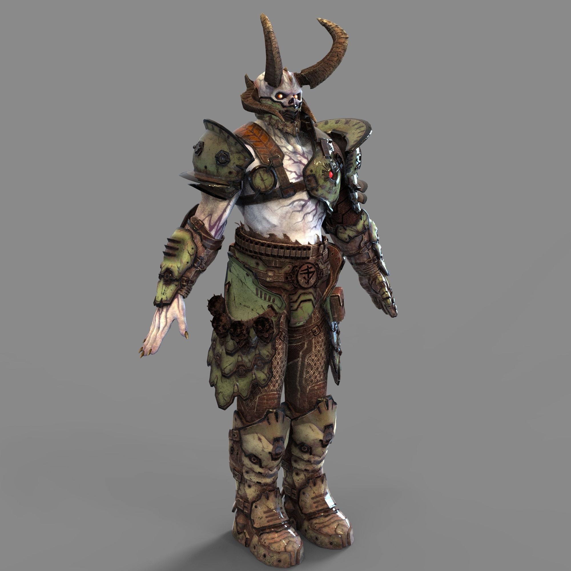 Doom Eternal Marauder Full Body Wearable Armor with Head 3D print model_2