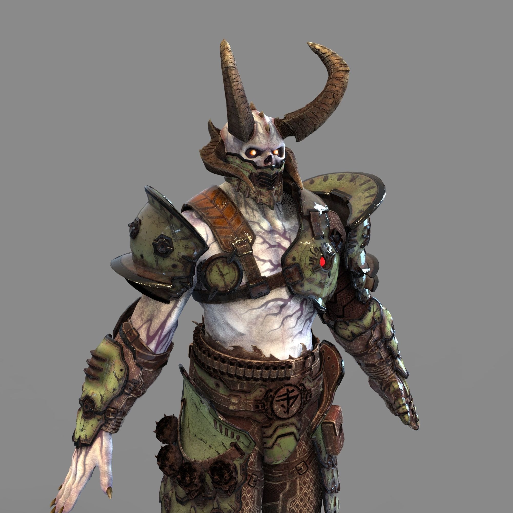 Doom Eternal Marauder Full Body Wearable Armor with Head 3D print model_90