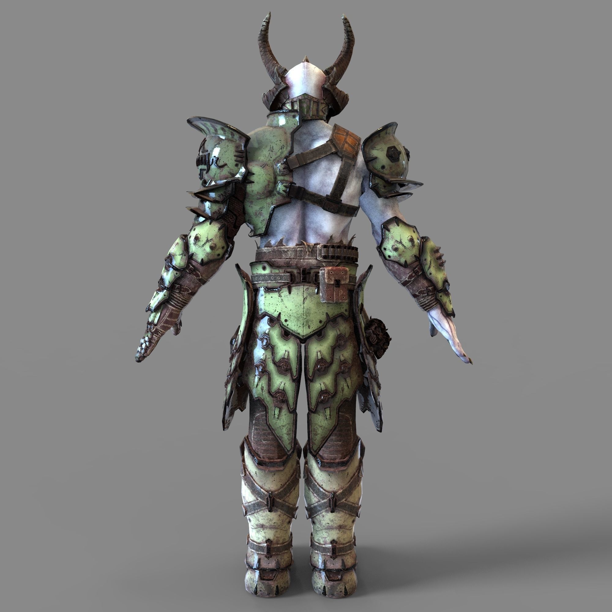 Doom Eternal Marauder Full Body Wearable Armor with Head 3D print model_21