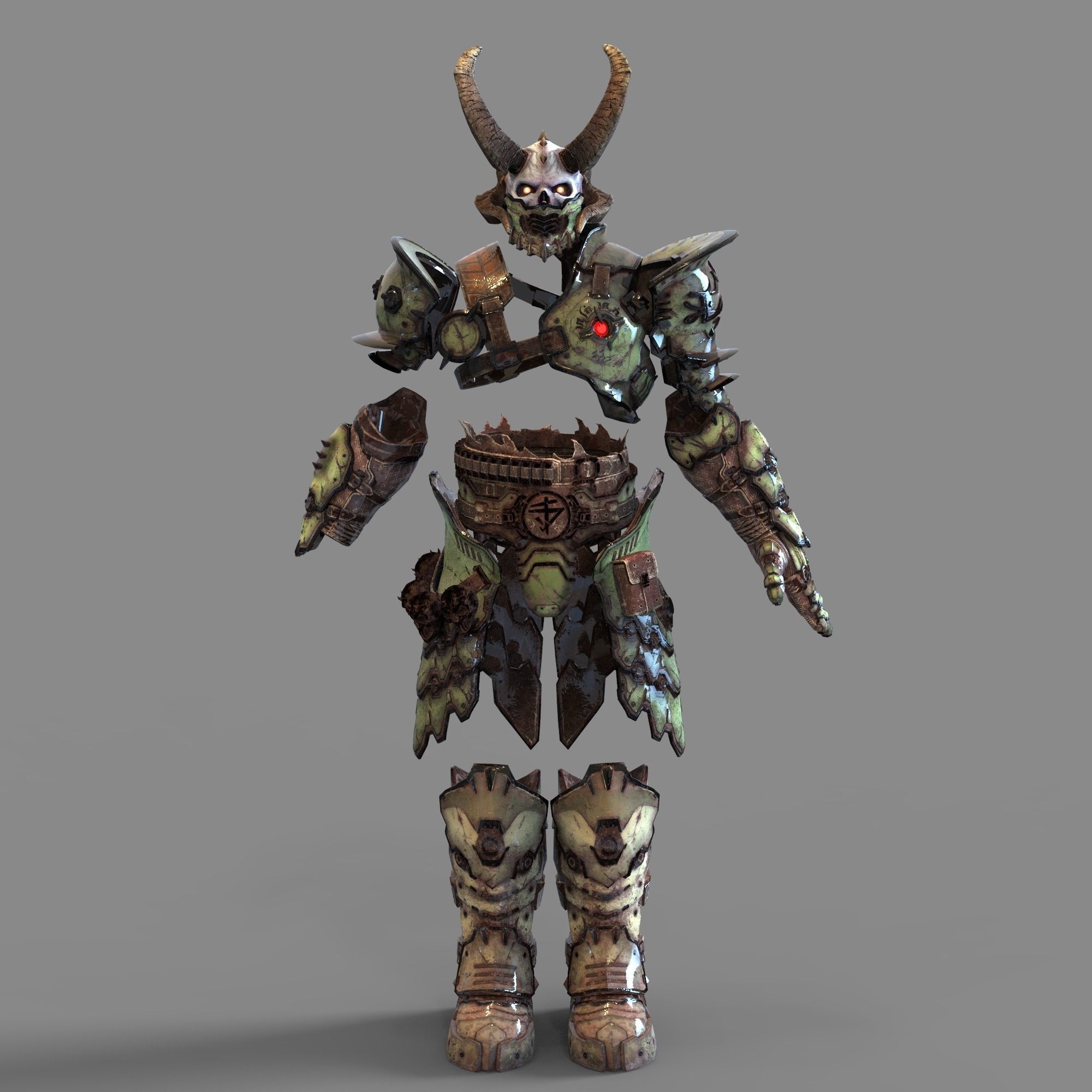 Doom Eternal Marauder Full Body Wearable Armor with Head 3D print model_75