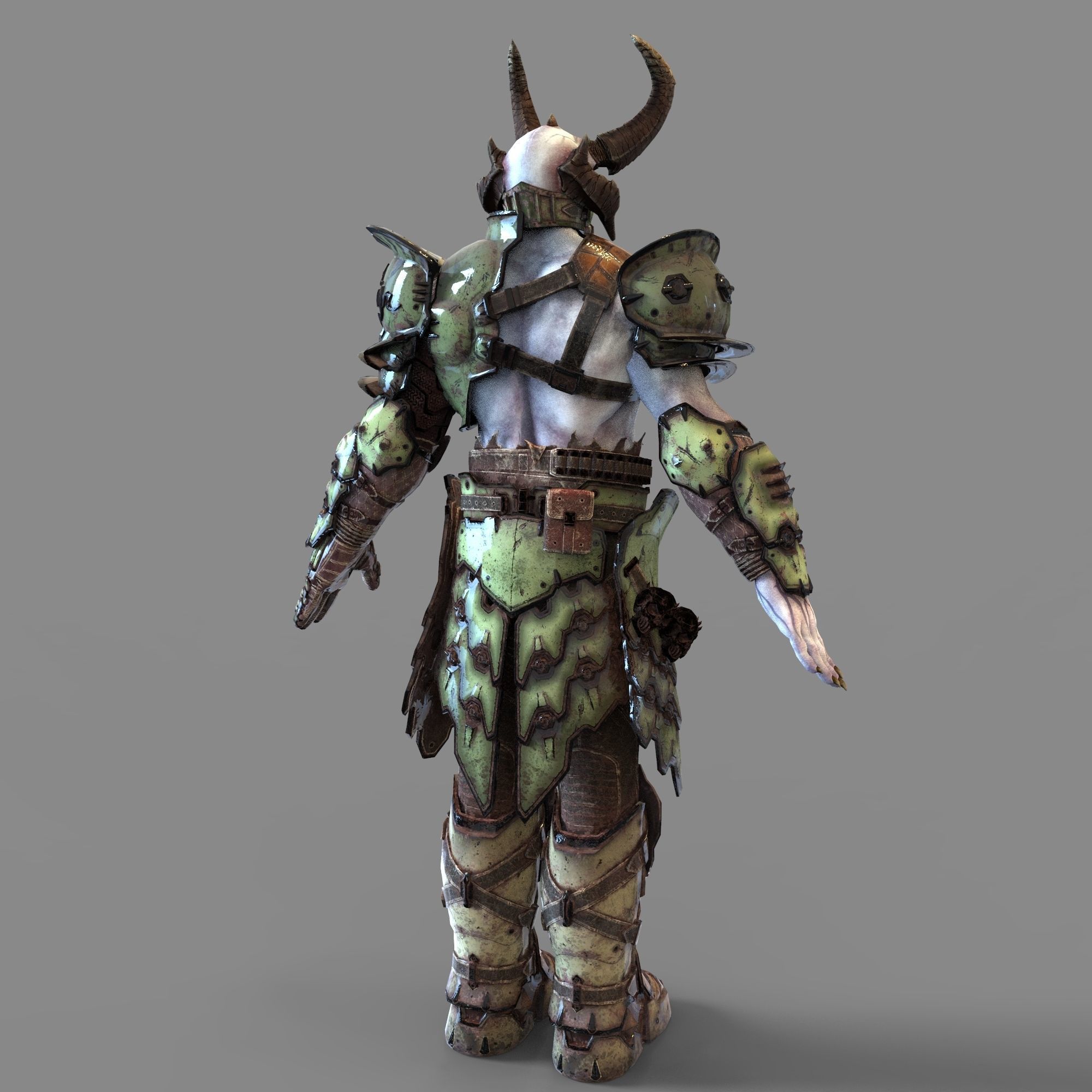 Doom Eternal Marauder Full Body Wearable Armor with Head 3D print model_20