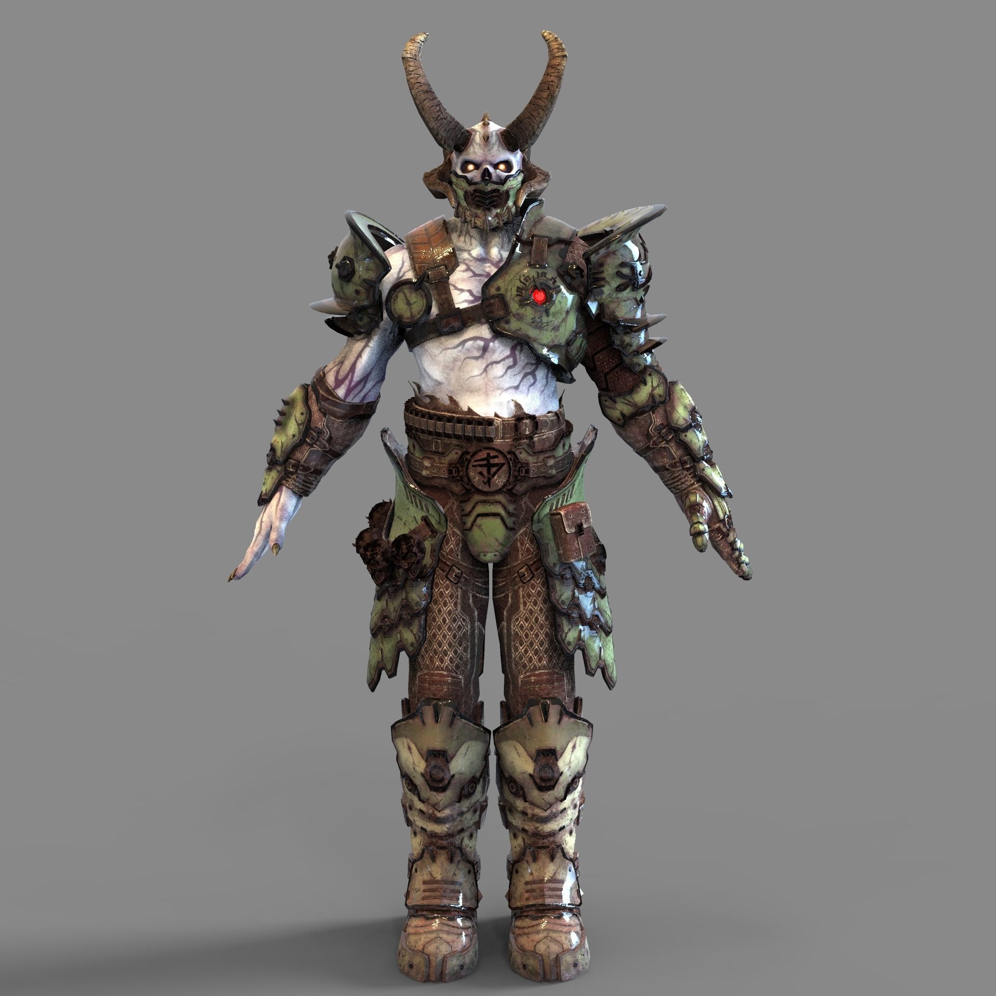 Doom Eternal Marauder Full Body Wearable Armor with Head 3D print model_47