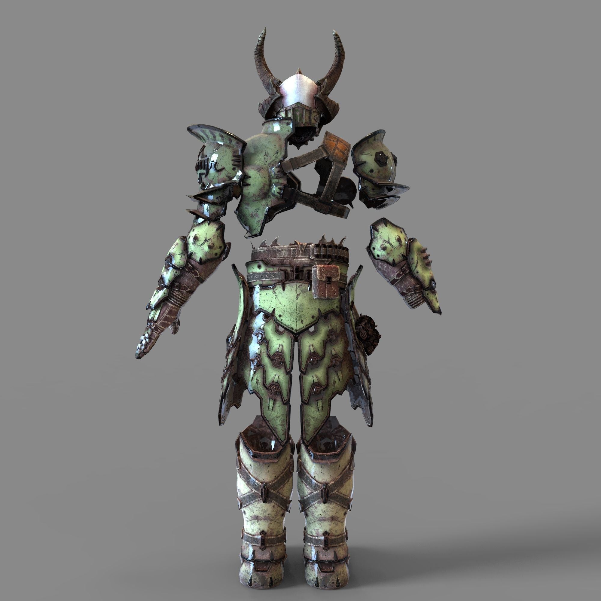 Doom Eternal Marauder Full Body Wearable Armor with Head 3D print model_10