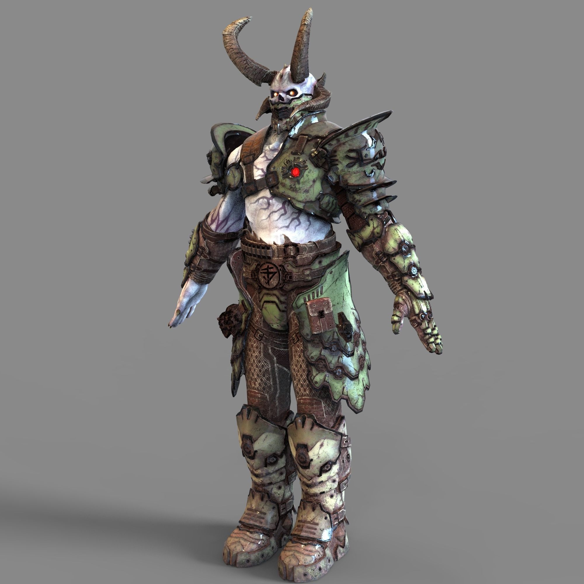 Doom Eternal Marauder Full Body Wearable Armor with Head 3D print model_14