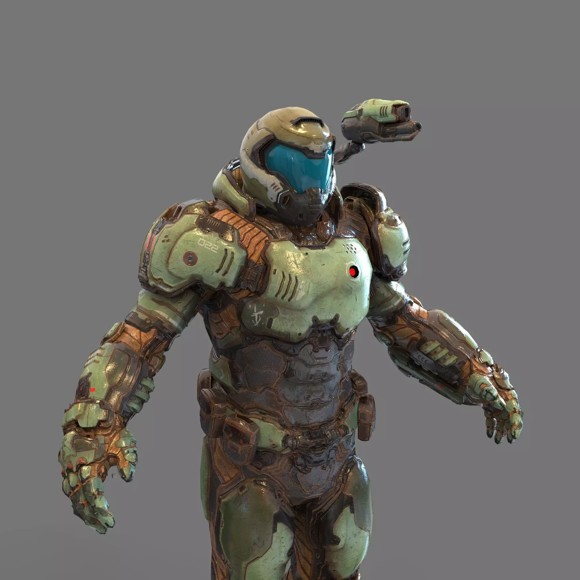 Doom Eternal Doomguy 2016 Slayer Version Full Body Armor 3D print model_0