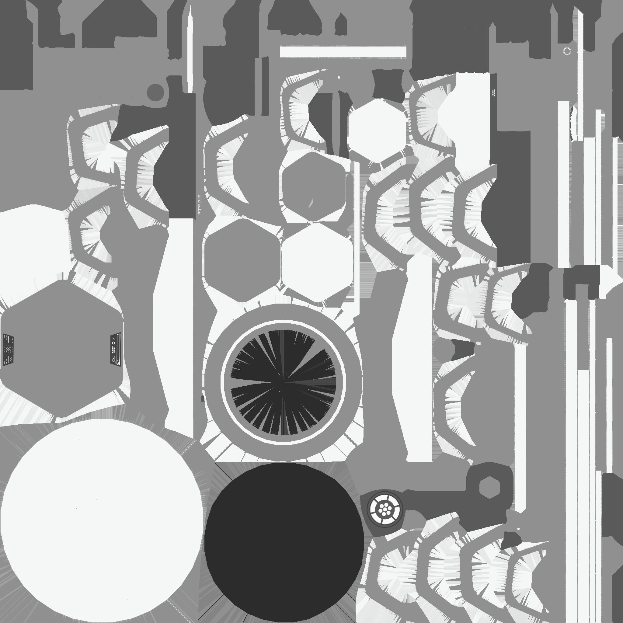 SciFi Antenna Tower A08 Metallic - Sci Fi Exterior Design Low-poly 3D model_21