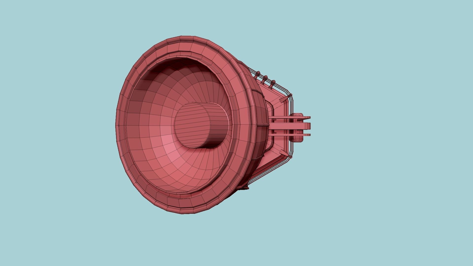 SciFi Antenna Tower A08 Metallic - Sci Fi Exterior Design Low-poly 3D model_15