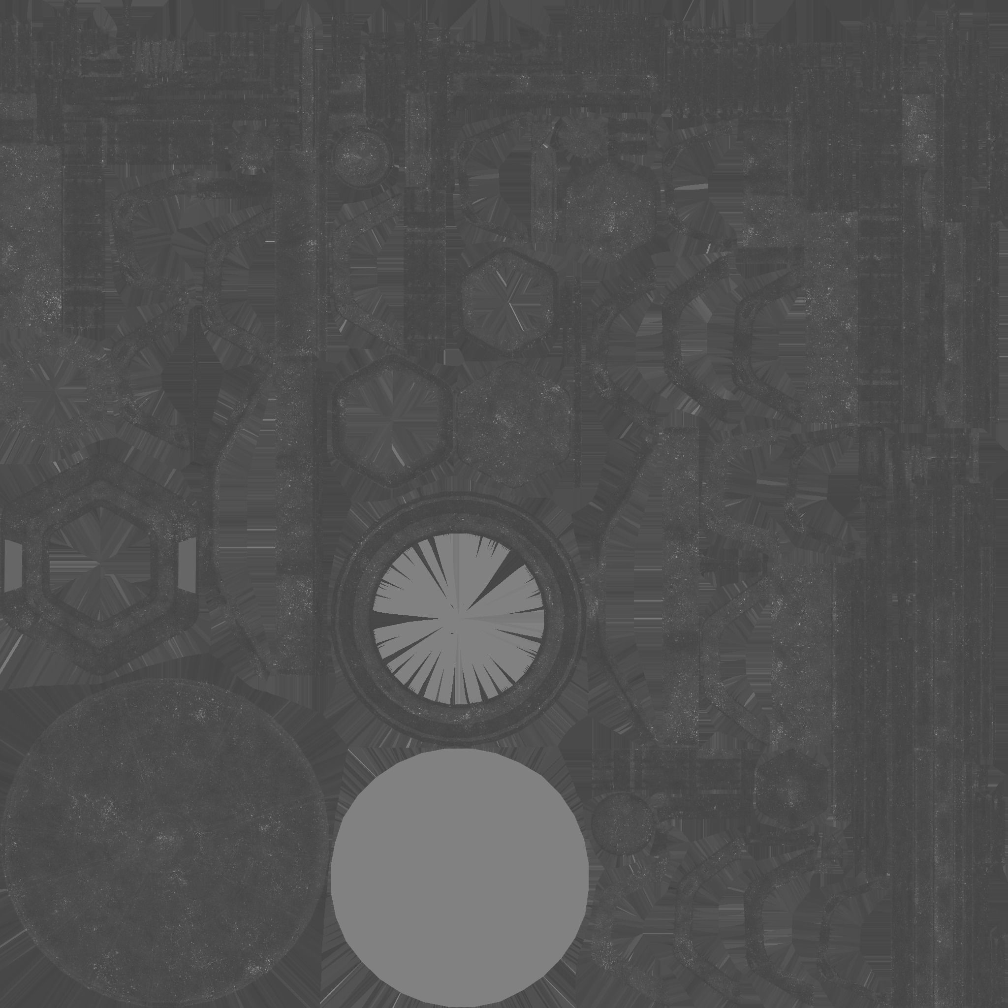 SciFi Antenna Tower A09 Dark Metal - Sci Fi Exterior Design Low-poly 3D model_25