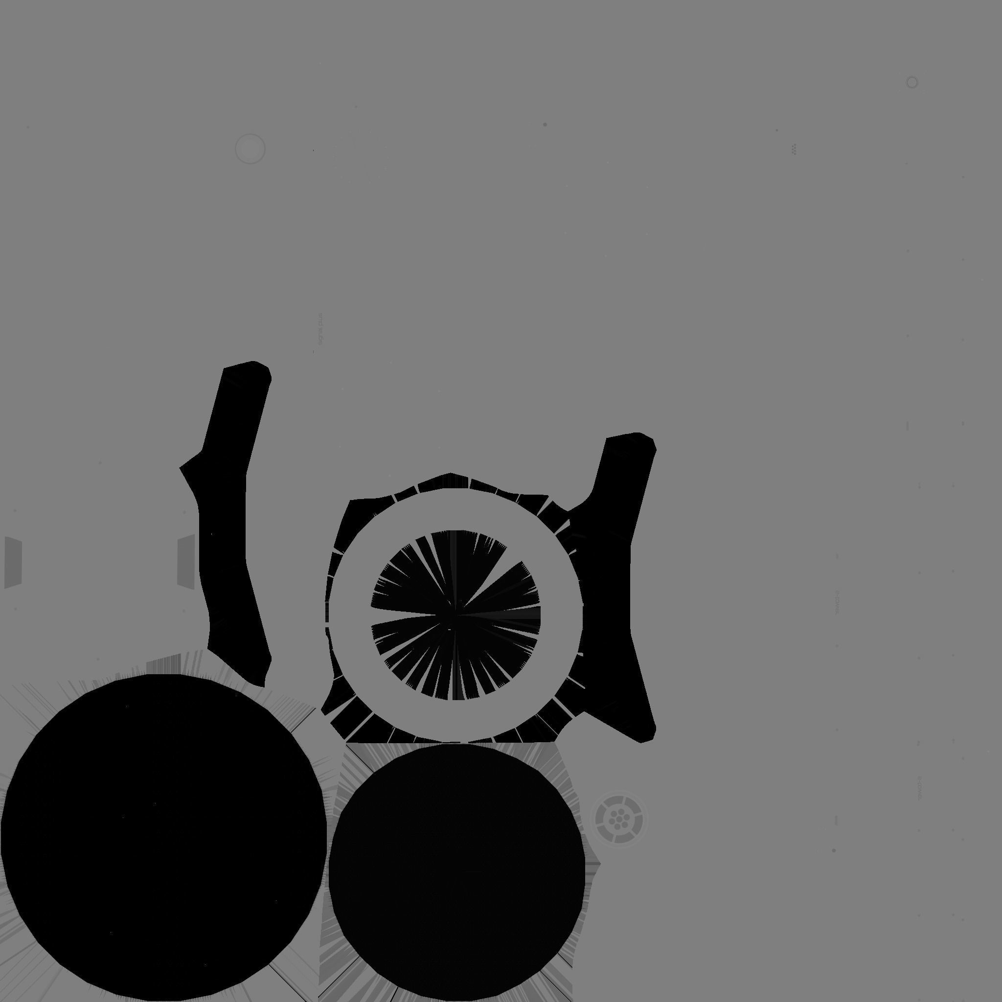 SciFi Antenna Tower A09 Dark Metal - Sci Fi Exterior Design Low-poly 3D model_22