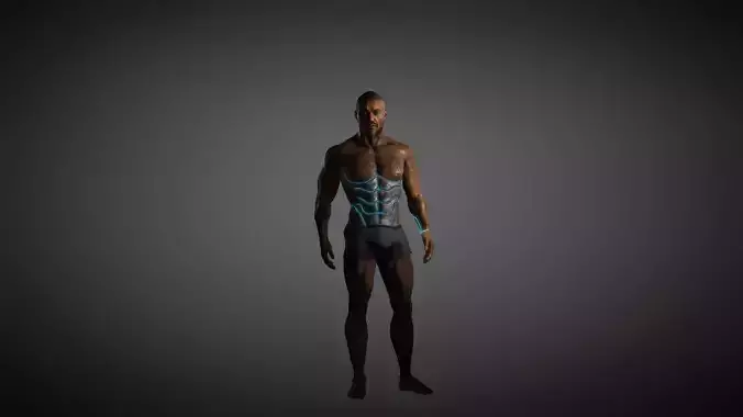 Futuristic Soldier Rigged
