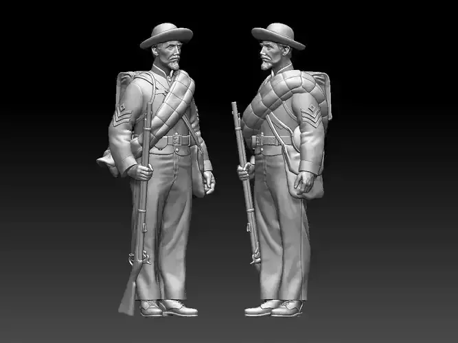 Confederate Mississippi Infantry 3D print model