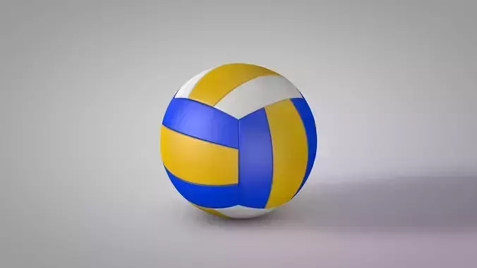 Volleyball ball Low-poly 3D model