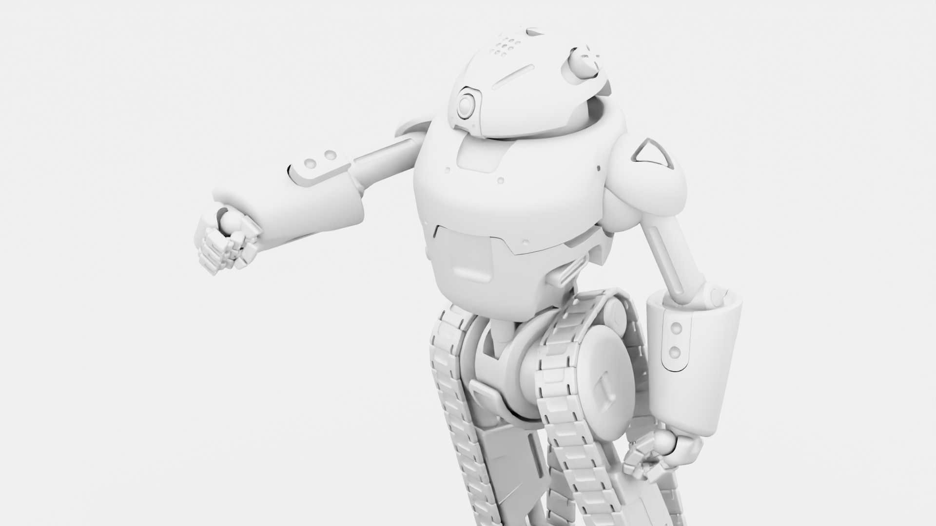 MILITARY BOT C-3000 RIGGED 3D model_31