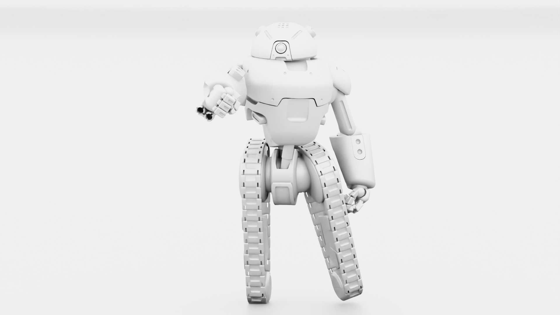 MILITARY BOT C-3000 RIGGED 3D model_34