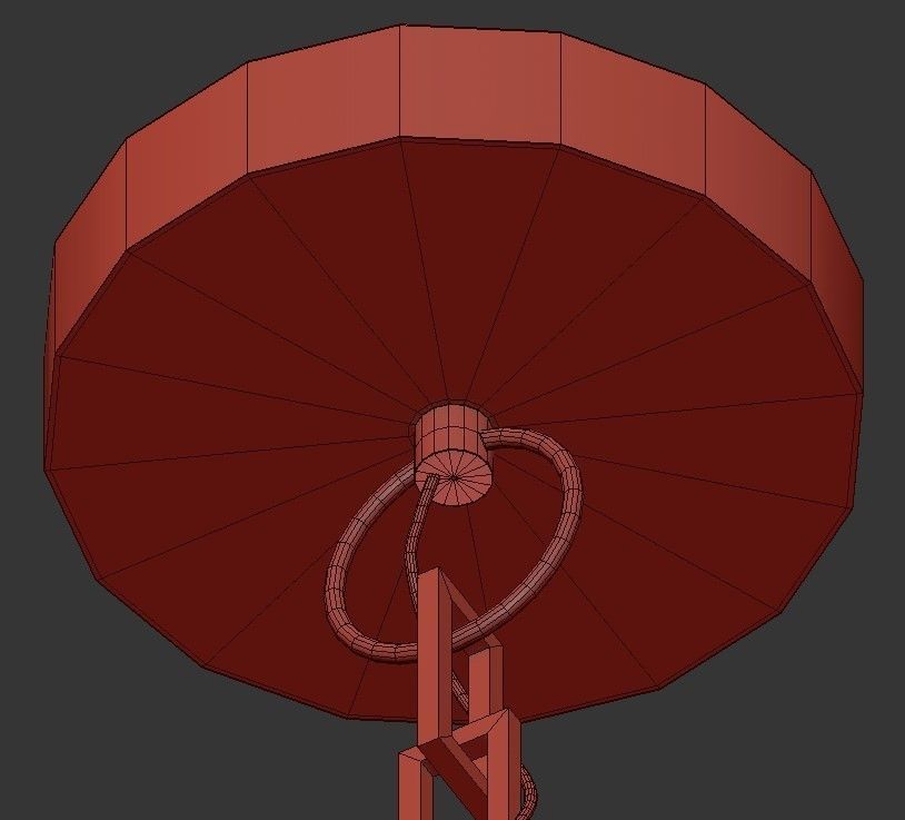 Pendant Light Iron Chandelier 3D model_3