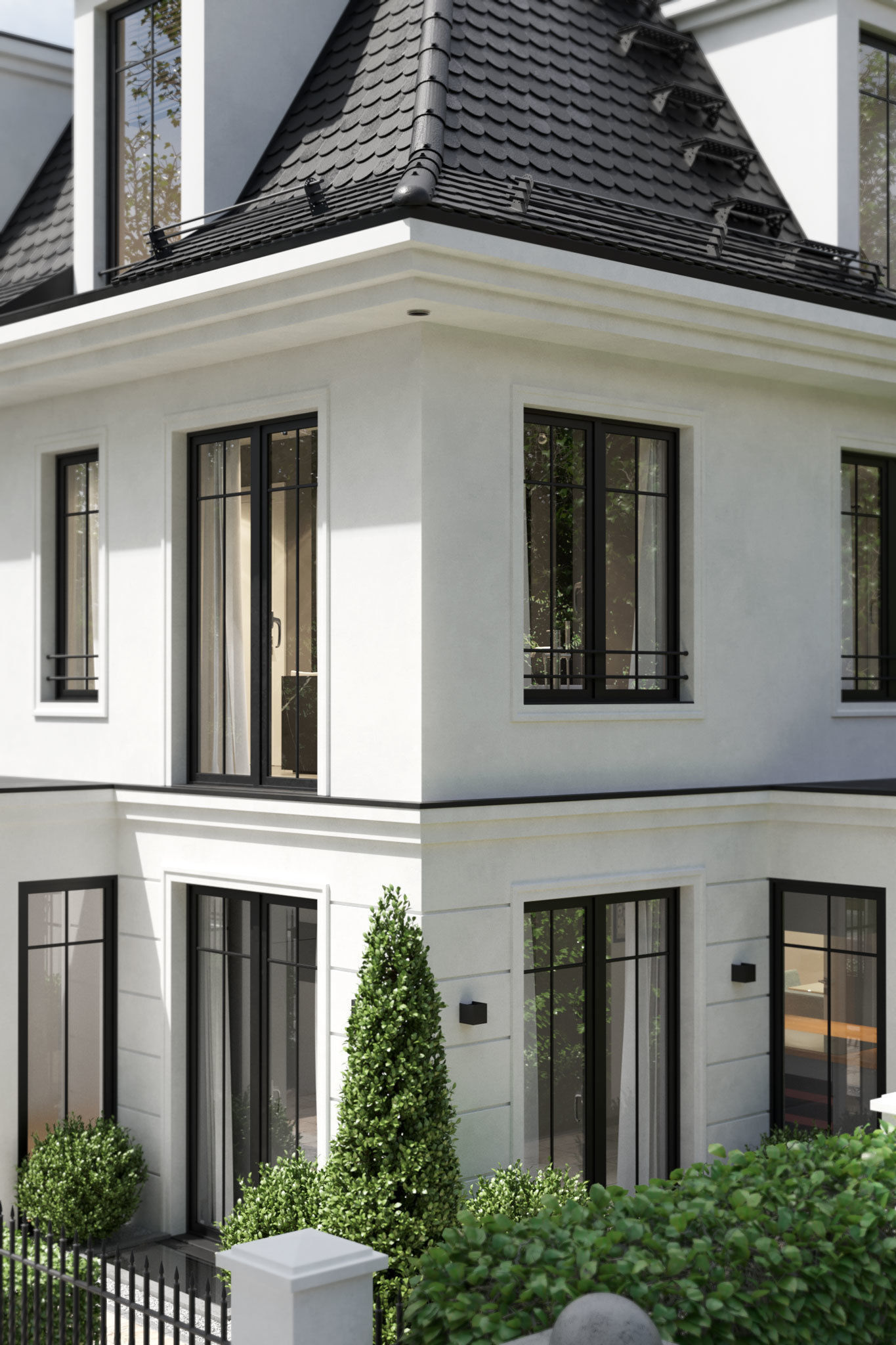 Urban Villa for Cinema 4D and Corona 3D model_6