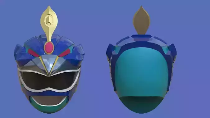 Power Ranger Wild Force Peacock Helmet 3D print model