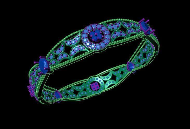 Bracelet 3D print model_2