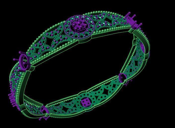 Bracelet 3D print model_4