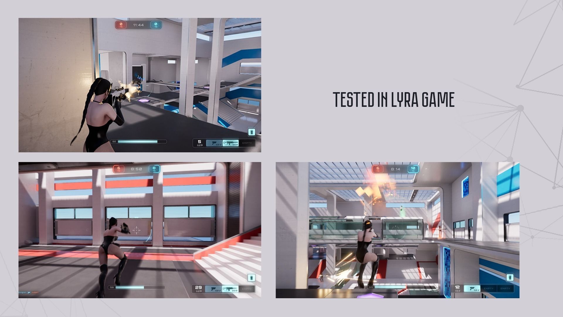 Lady Cat - Game Ready Low-poly 3D model_20