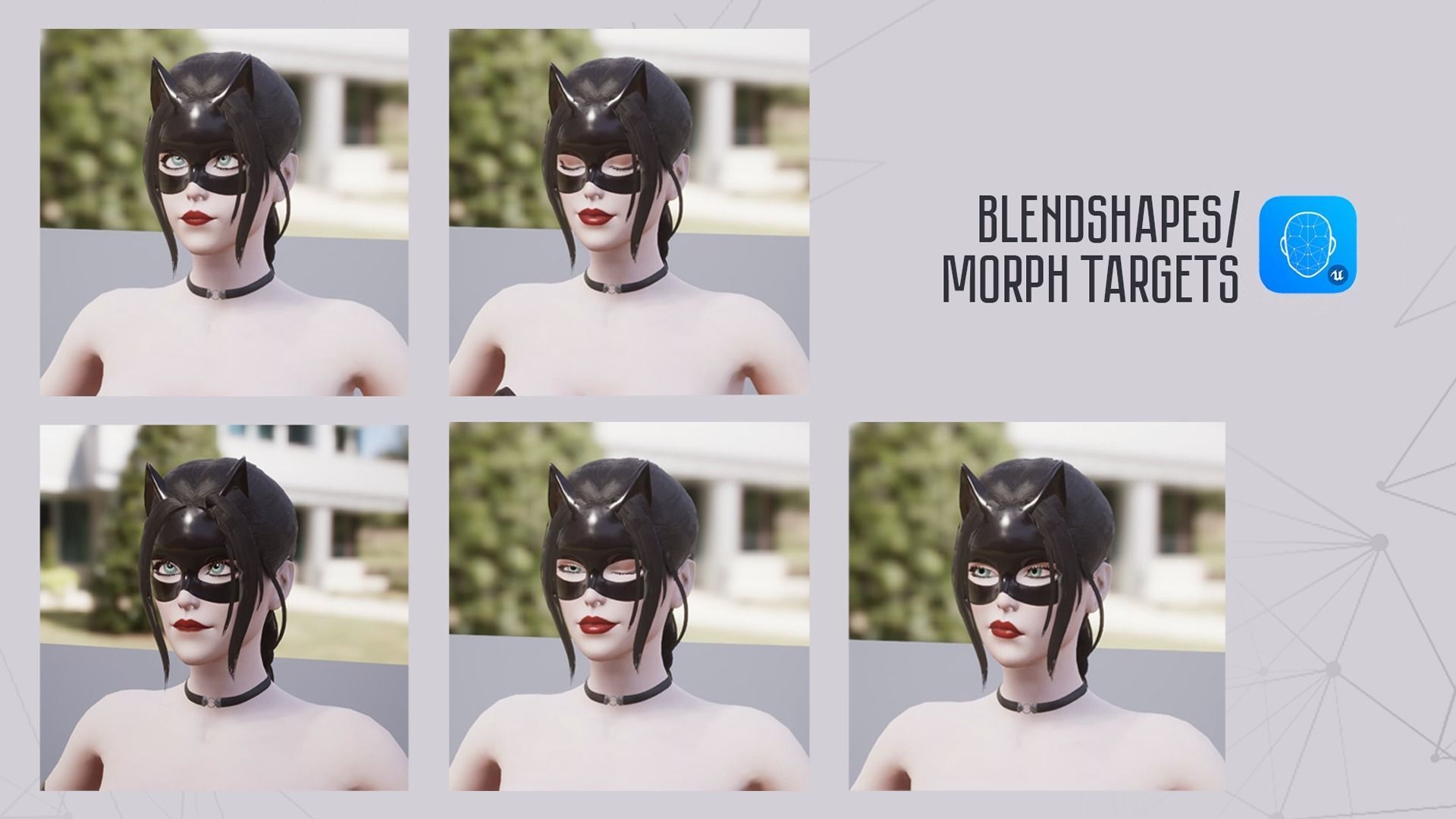 Lady Cat - Game Ready Low-poly 3D model_17