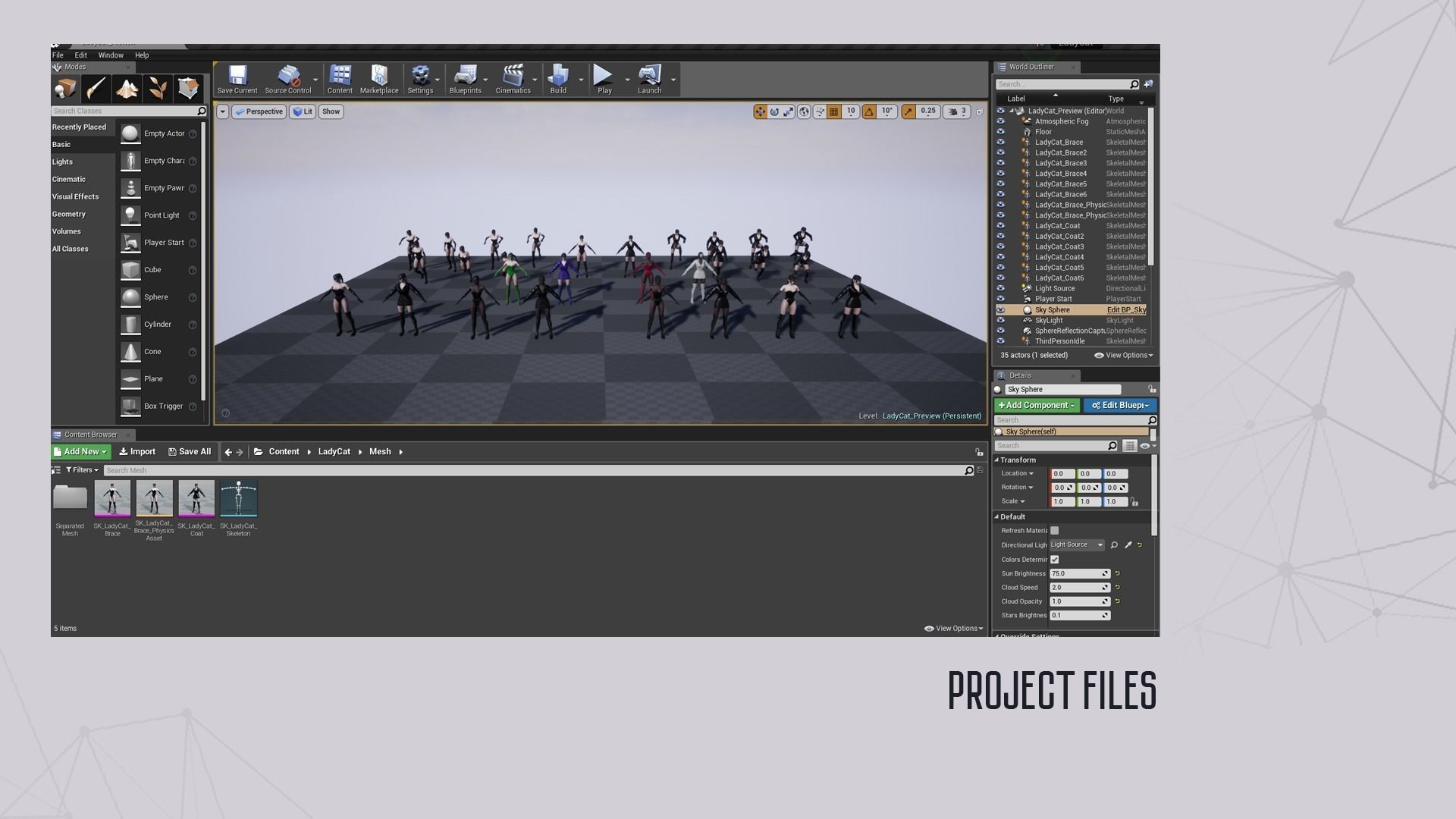 Lady Cat - Game Ready Low-poly 3D model_26