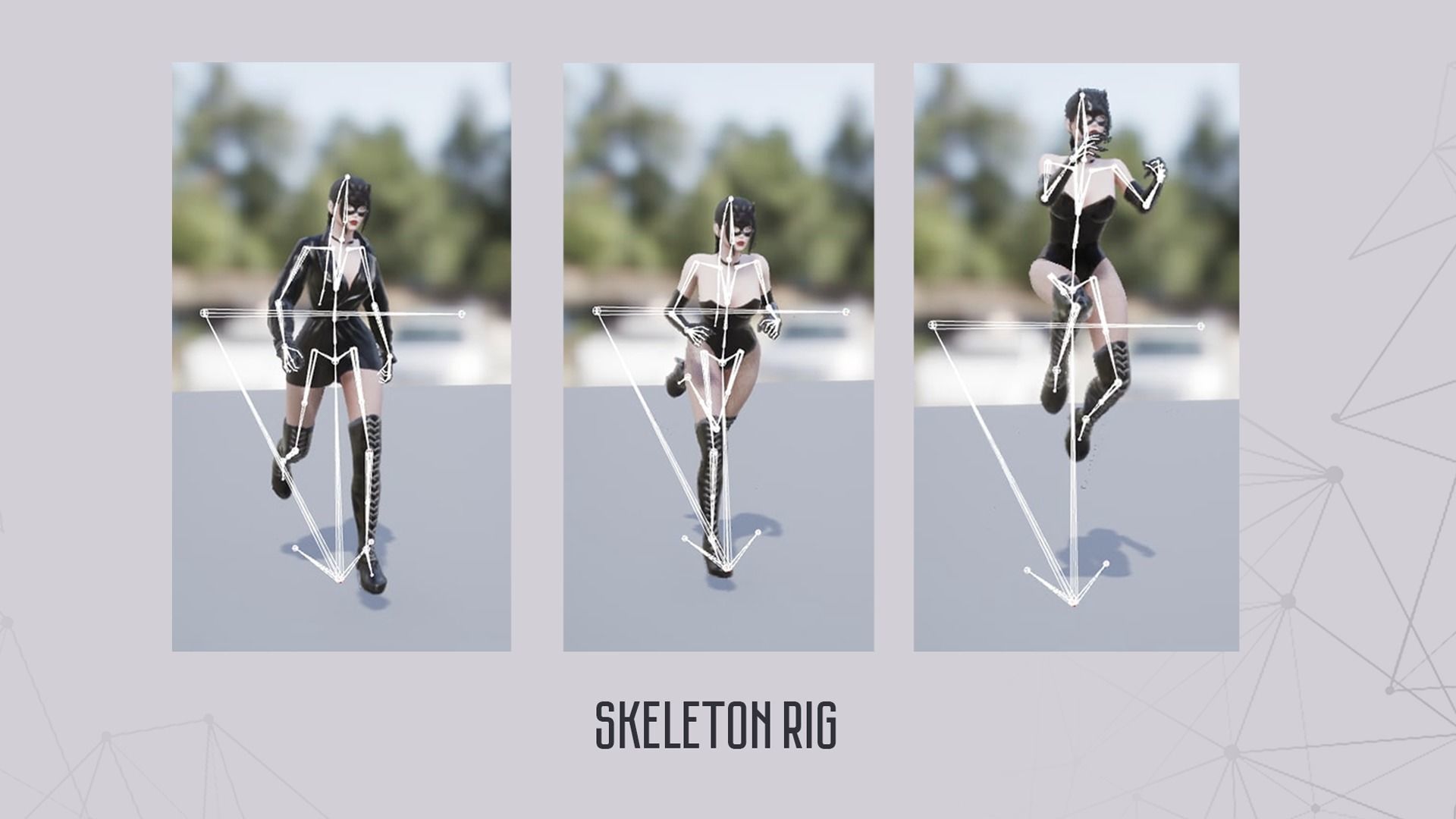 Lady Cat - Game Ready Low-poly 3D model_16