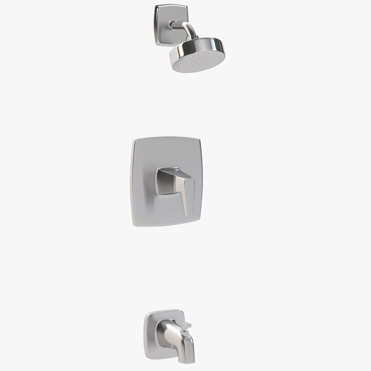 Arkitek 1-Handle Tub andShower 3D model_2