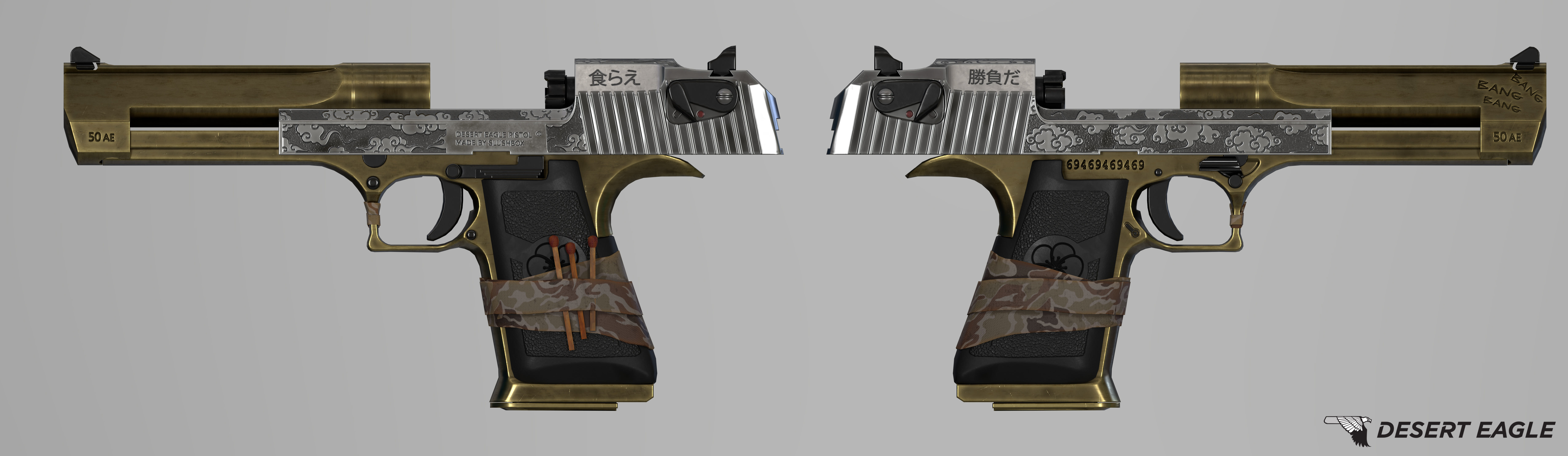 Custom Desert Eagle 3D model_9