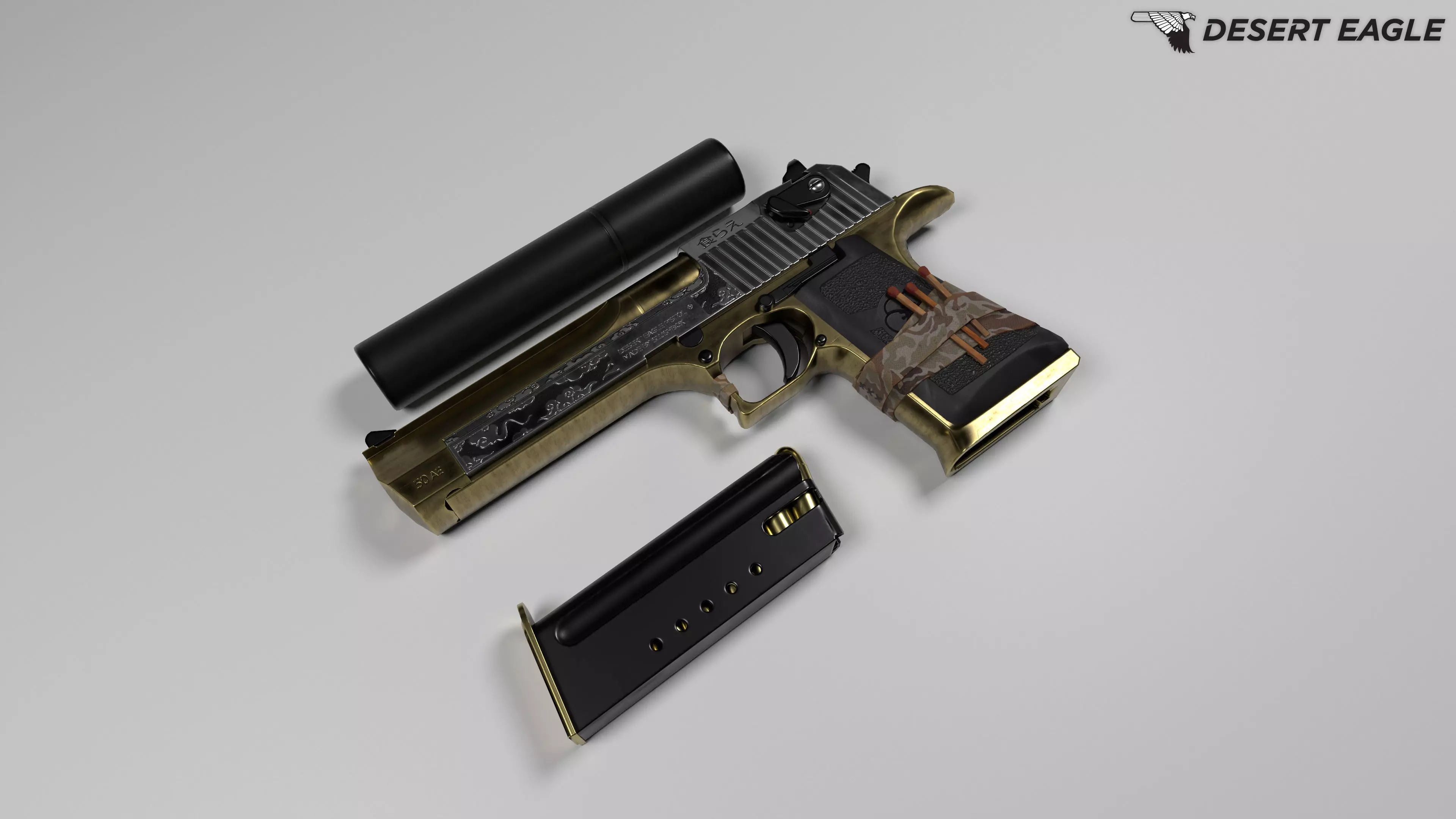 Custom Desert Eagle 3D model_0