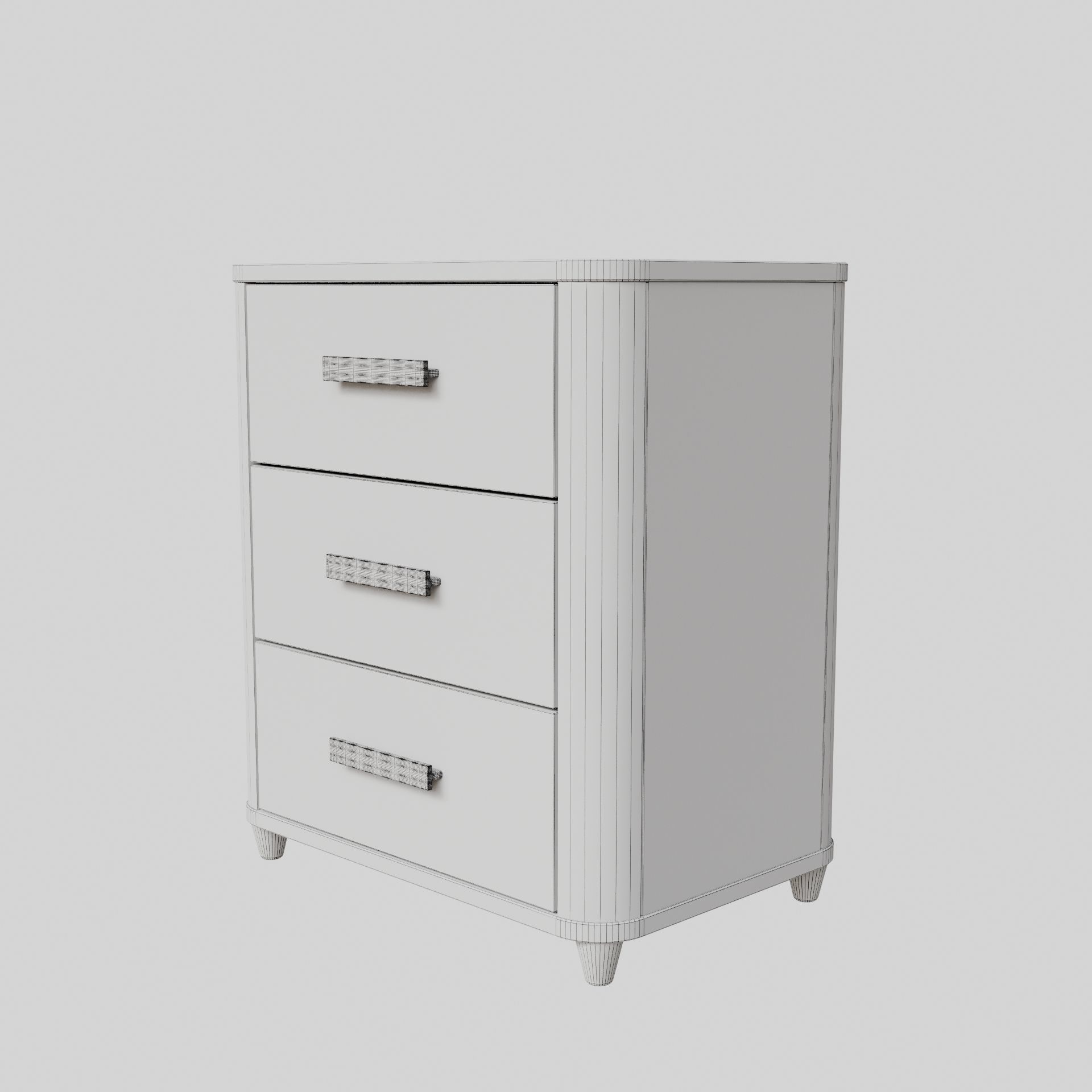 Bedside Table 001 3D model_8