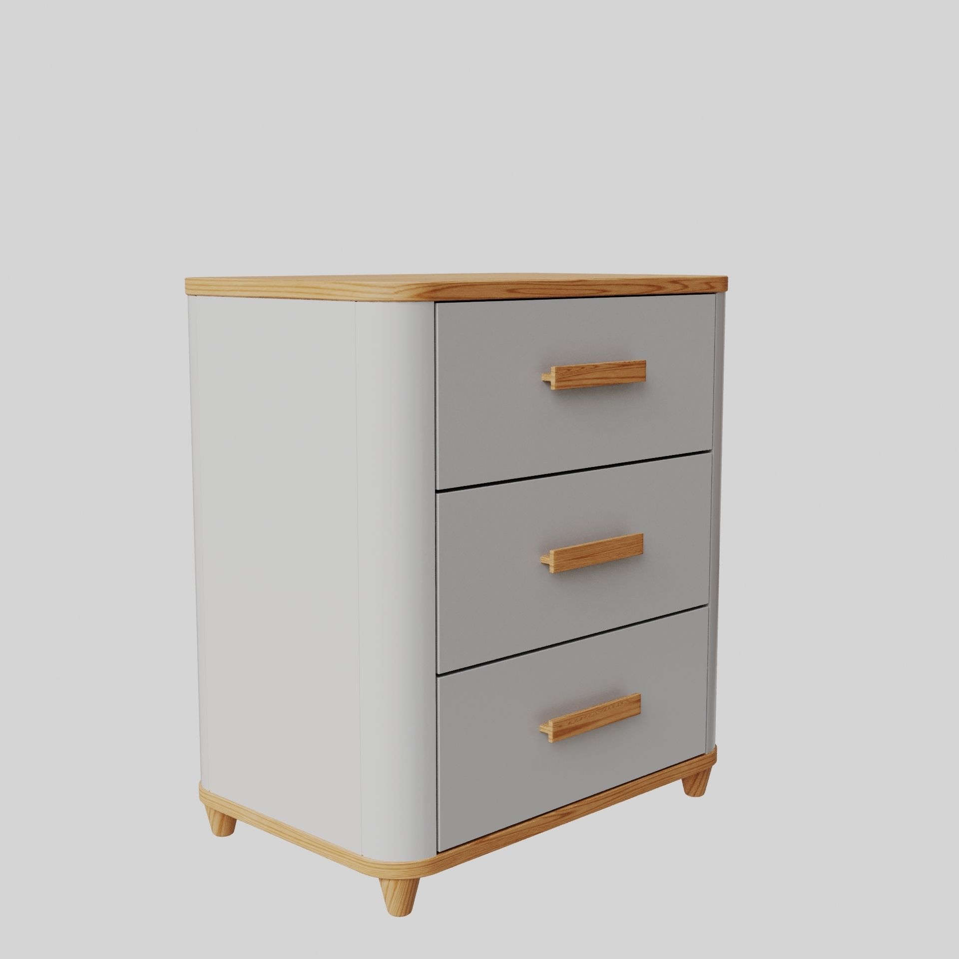 Bedside Table 001 3D model_2