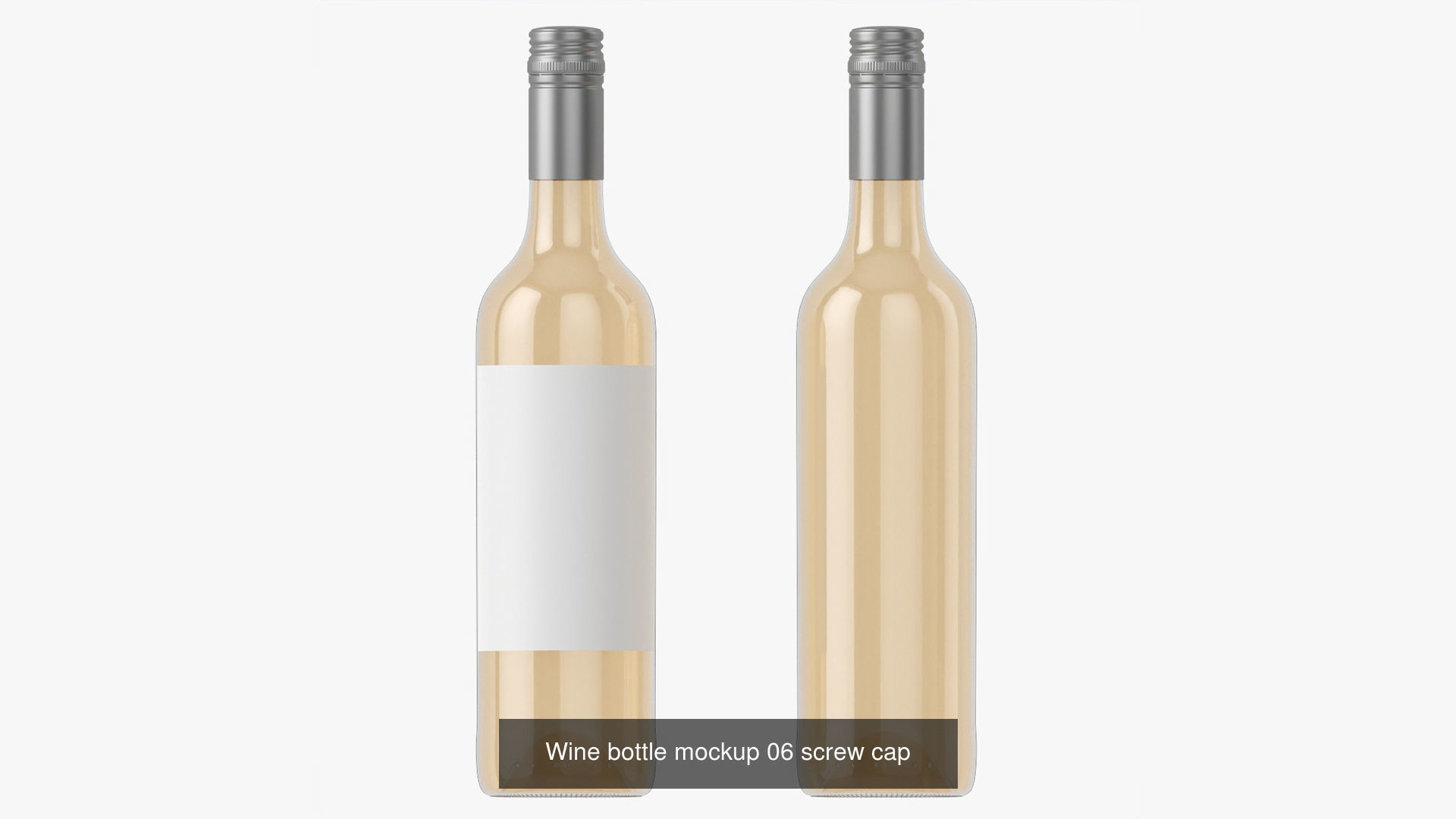 Blank Wine Bottles for Mockup 3D Model Collection_13