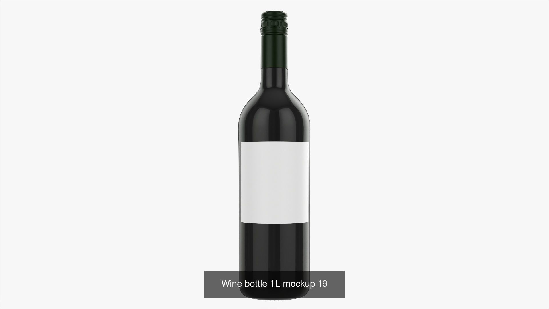 Blank Wine Bottles for Mockup 3D Model Collection_20