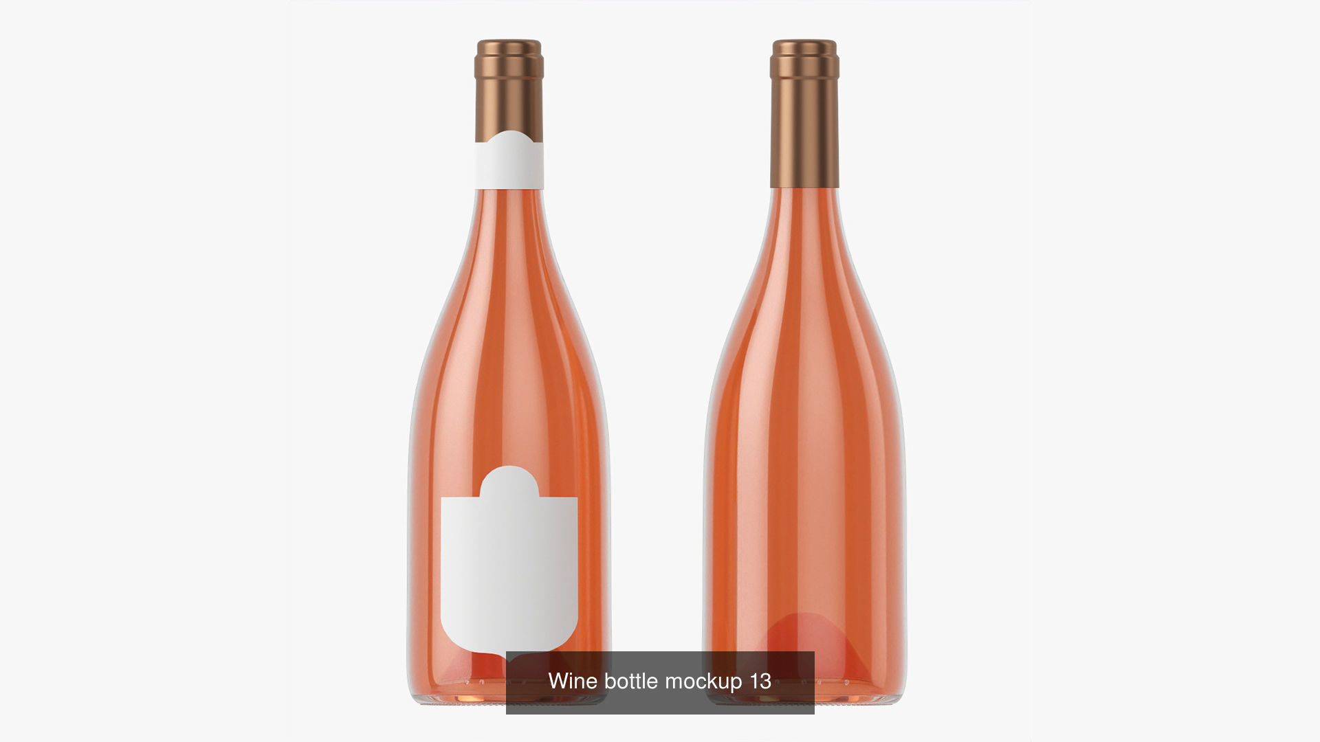 Blank Wine Bottles for Mockup 3D Model Collection_10
