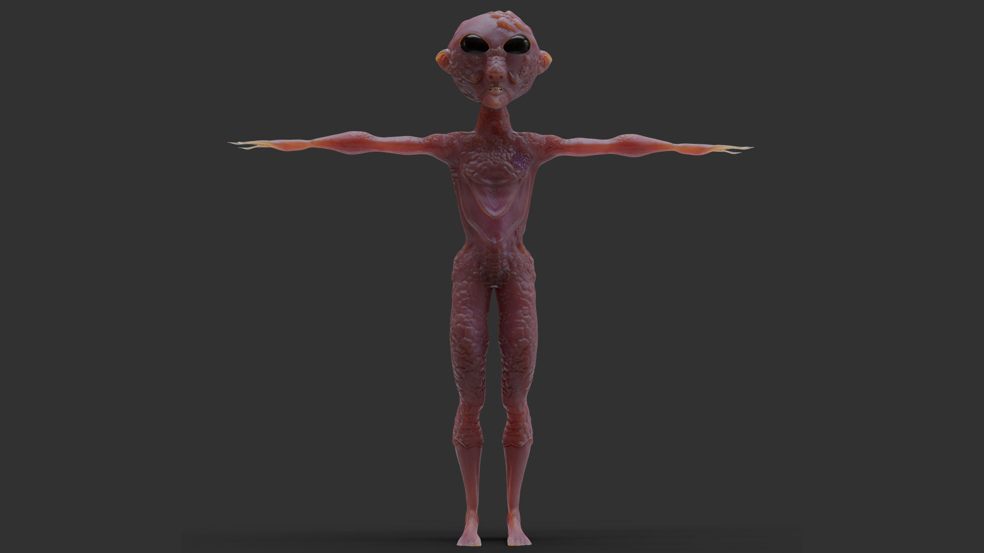 Alien humanoid 3D model_7