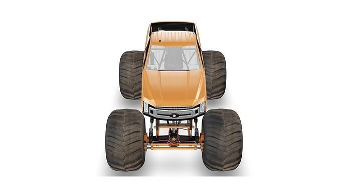 Monster Truck Bigfoot 3D model Low-poly 3D model 7