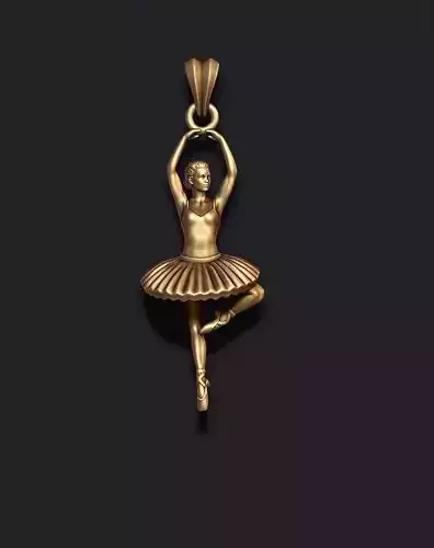 Ballerina ballet dancer pendant