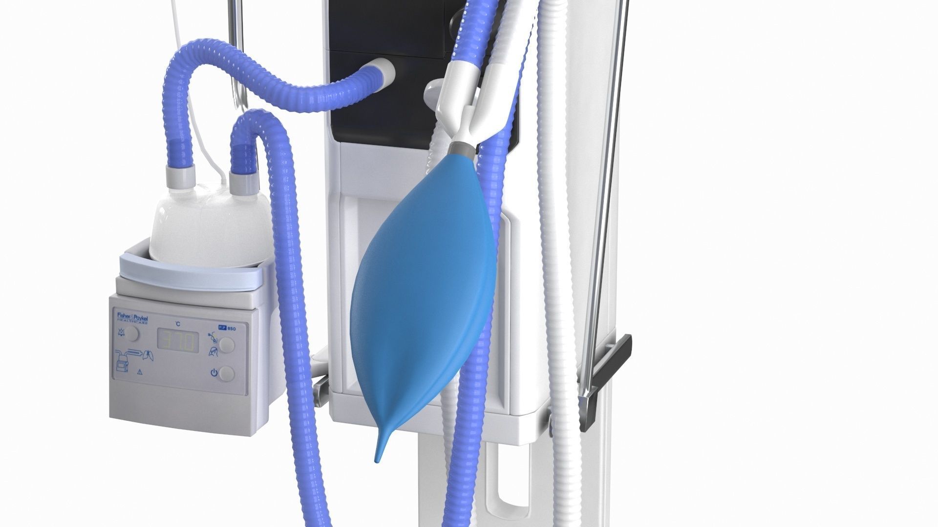 Ventilator Servo - U Low-poly 3D model_16