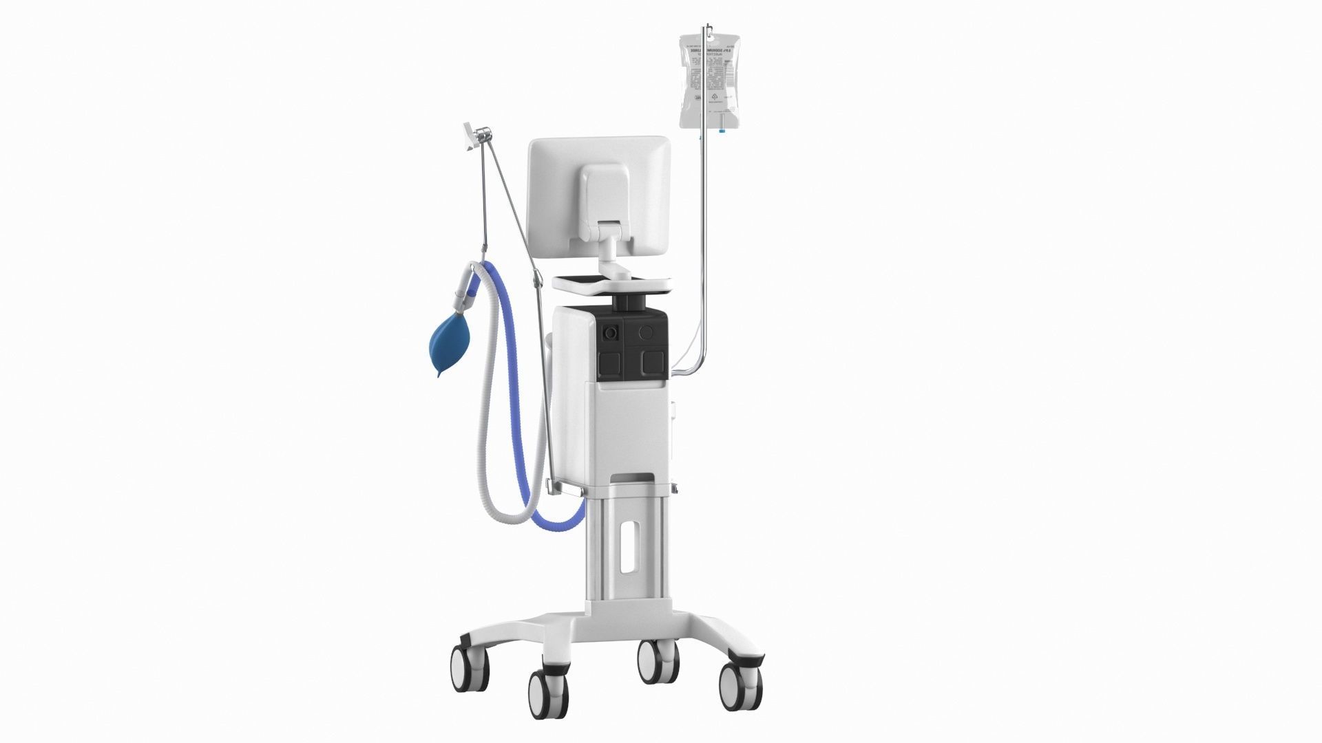 Ventilator Servo - U Low-poly 3D model_6